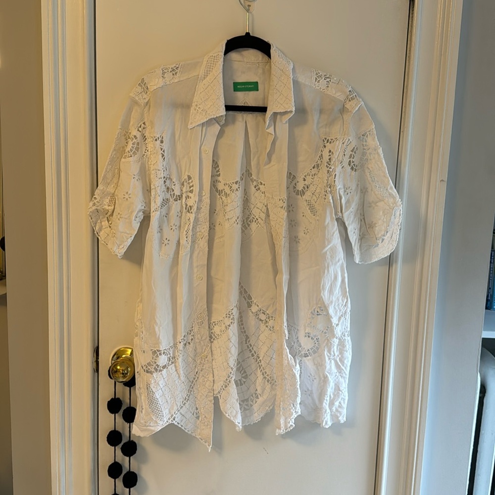 Lace Shirt White S